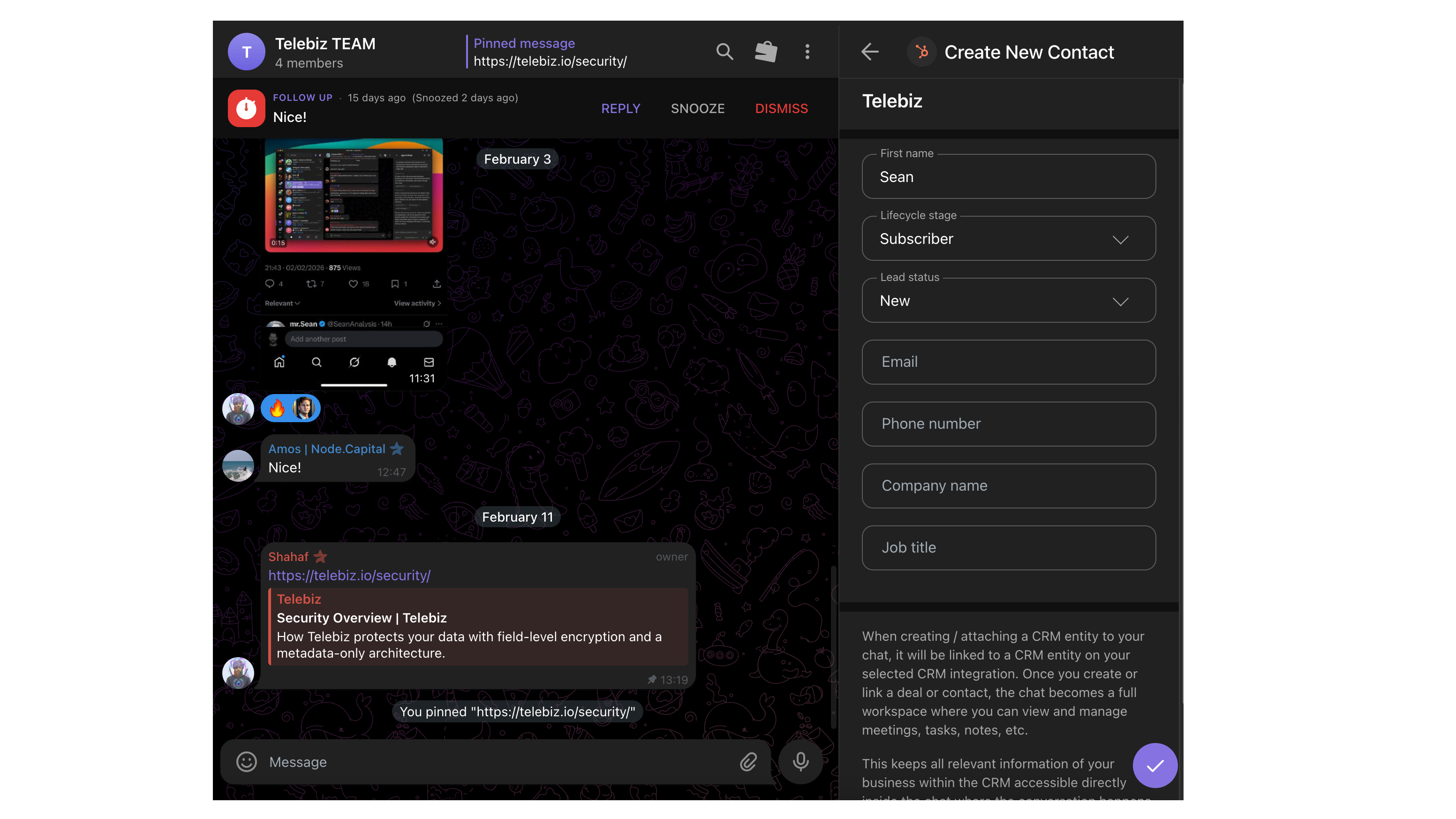 add contact to HubSpot
